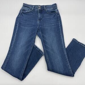 KANCAN Womens High Rise Ankle Jeans Size 26 Distressed Stretch Denim KC5217D